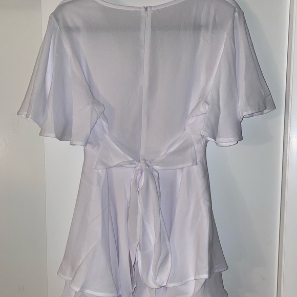 V neck Mini Short Wrap Dress - Picture 2 of 2